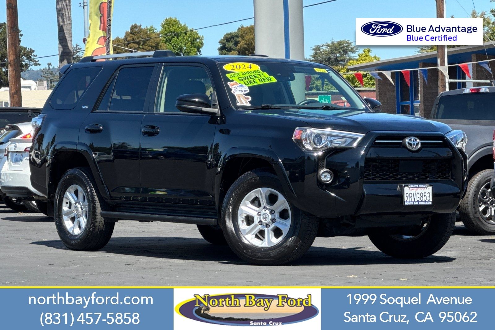 Midnight Black Metallic 2024 Toyota 4Runner SUV / Crossover 4X2 5-Speed Automatic