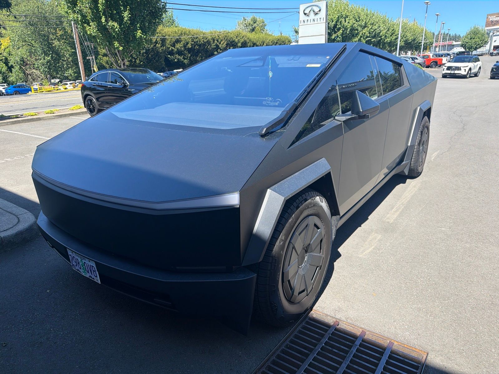 Black 2025 Tesla Cybertruck Pickup Truck All-Wheel Drive 1-Speed Automatic