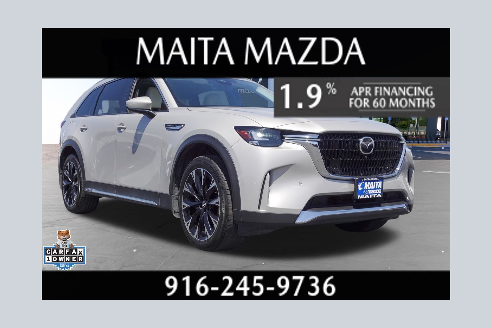 Gray (Platinum Quartz) 2024 Mazda CX-90 SUV / Crossover All-Wheel Drive 8-Speed Automatic