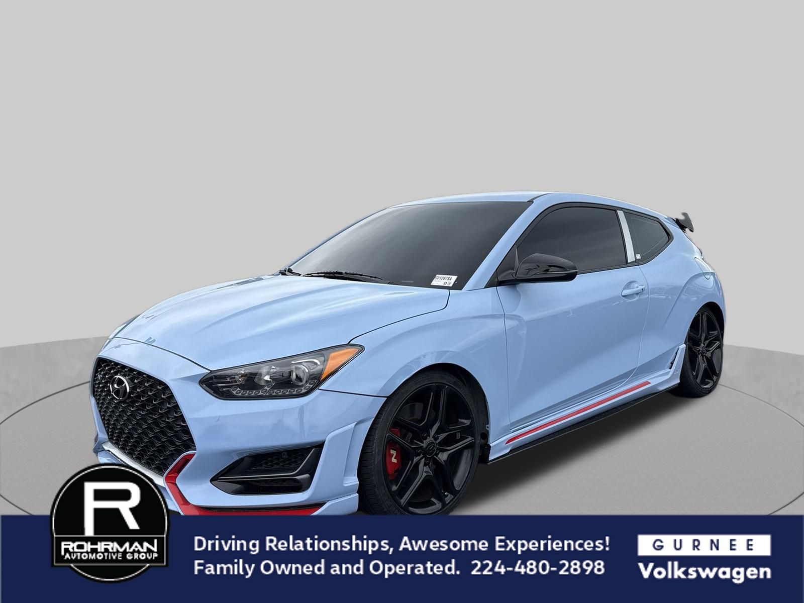 Performance Blue 2020 Hyundai Veloster N Coupe Front-Wheel Drive 6-Speed Manual