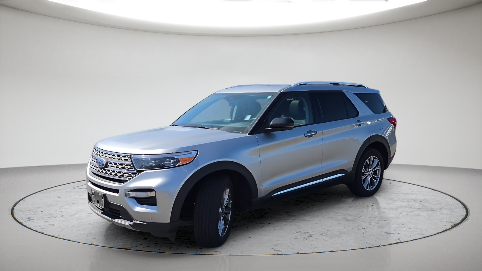 Iconic Silver Metallic 2023 Ford Explorer SUV / Crossover All-Wheel Drive Automatic