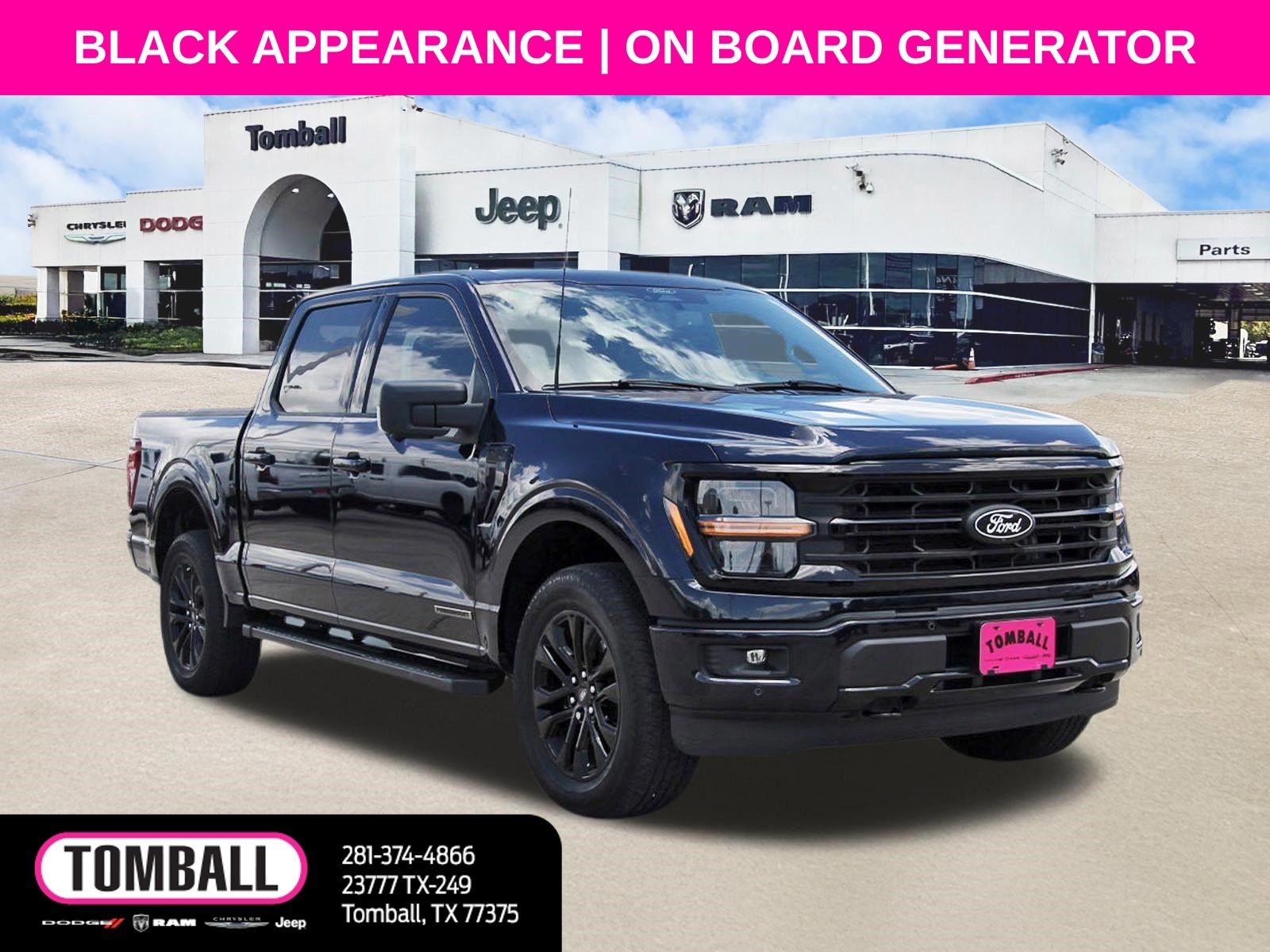 Blue Metallic 2024 Ford F-150 Pickup Truck Four-Wheel Drive Automatic
