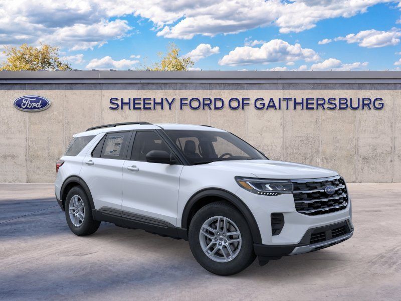 White Metallic 2026 Ford Explorer SUV / Crossover All-Wheel Drive Automatic