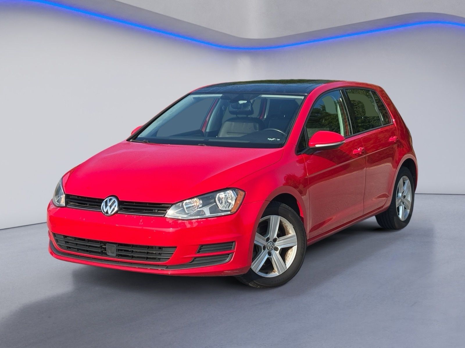 Tornado Red 2017 Volkswagen Golf Hatchback Front-Wheel Drive 6-Speed Automatic