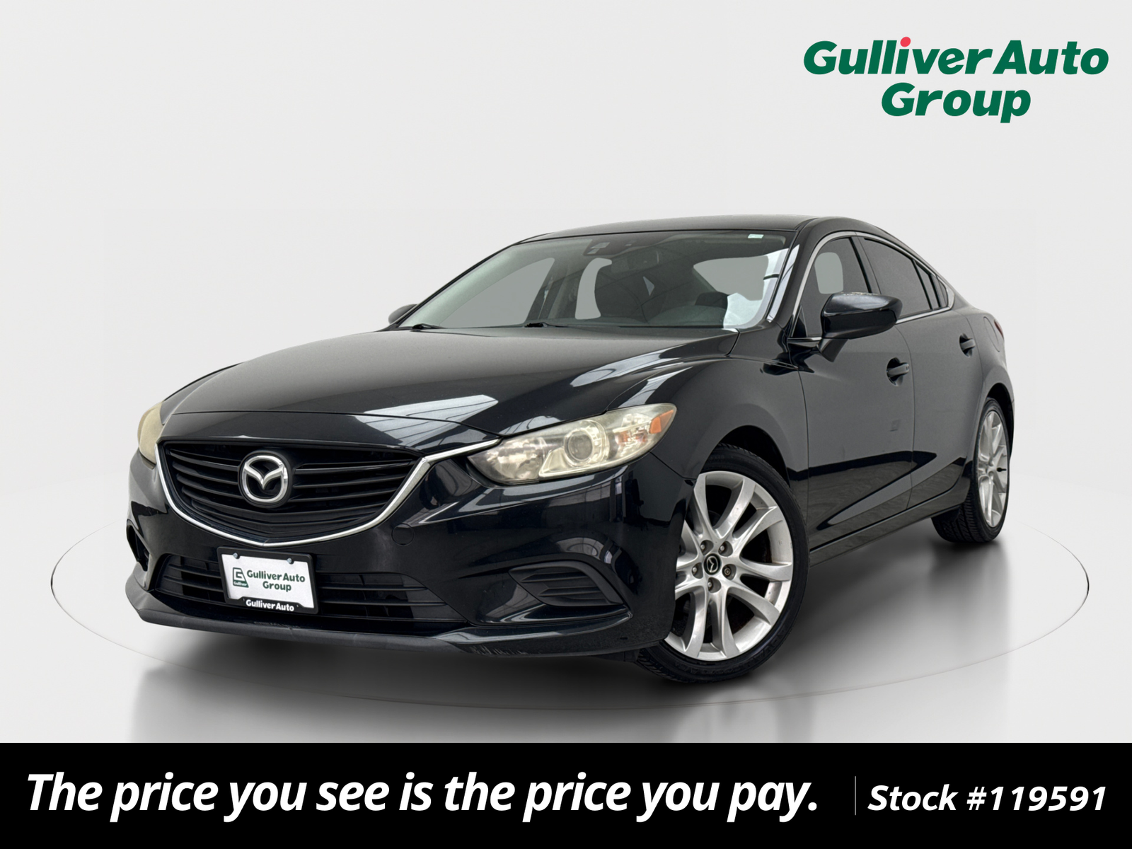 Jet Black 2014 Mazda MAZDA6 Sedan Front-Wheel Drive 6-Speed Automatic
