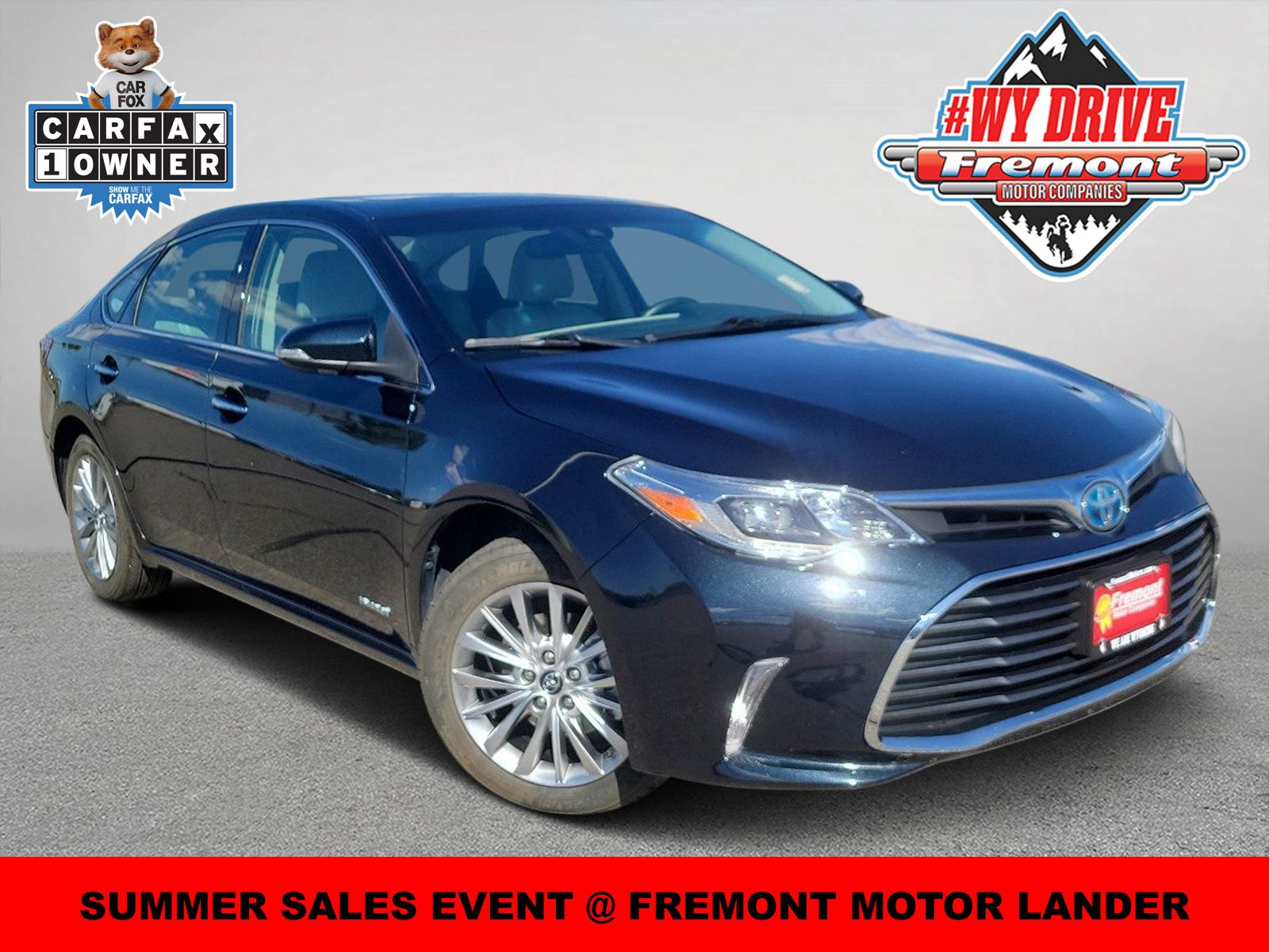 Blue 2016 Toyota Avalon Hybrid Continuously Variable Transmission