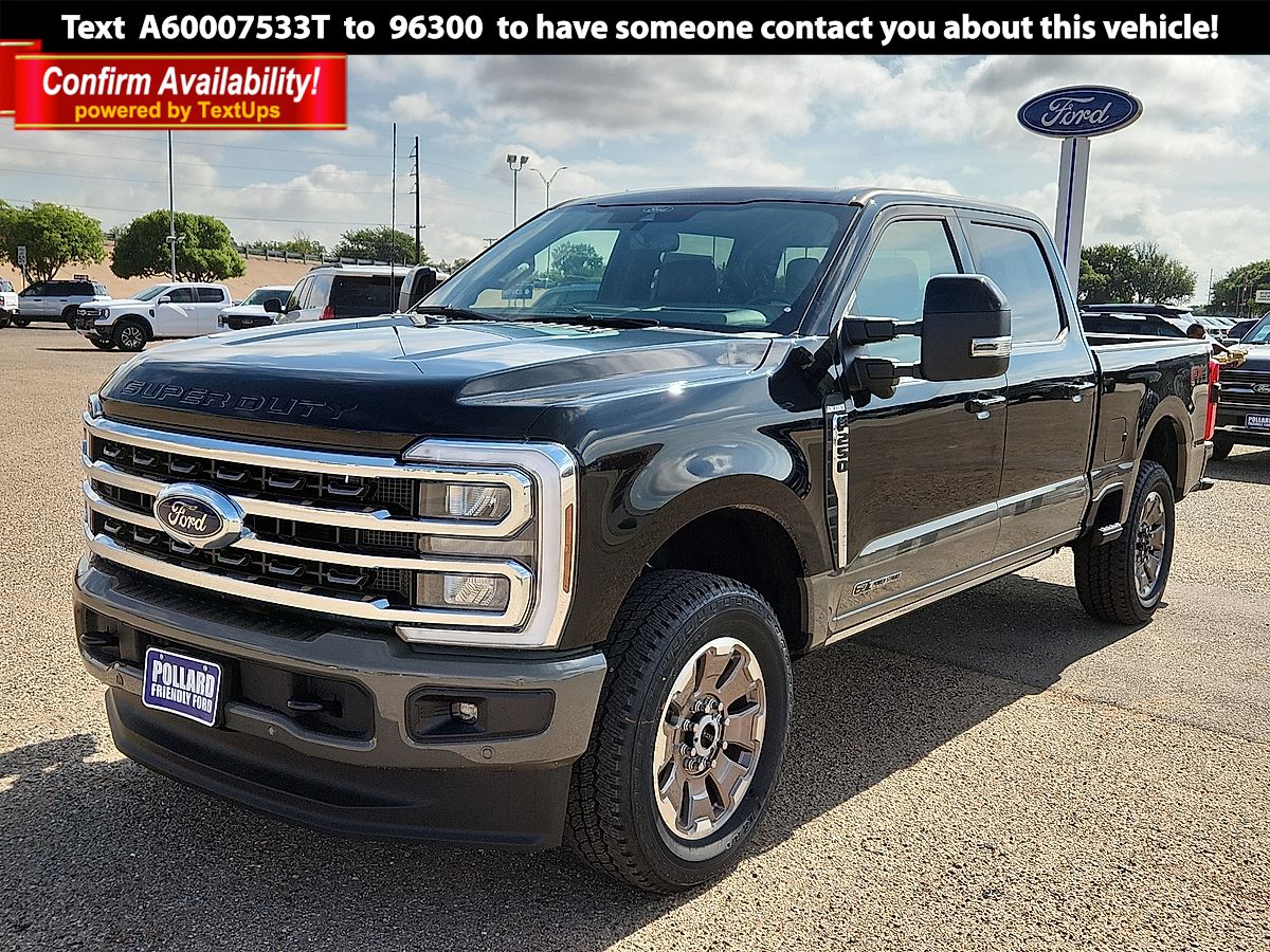 Agate Black Metallic 2026 Ford F-250 Super Duty King Ranch Crew Cab 4WD Pickup Truck Four-Wheel Drive Automatic