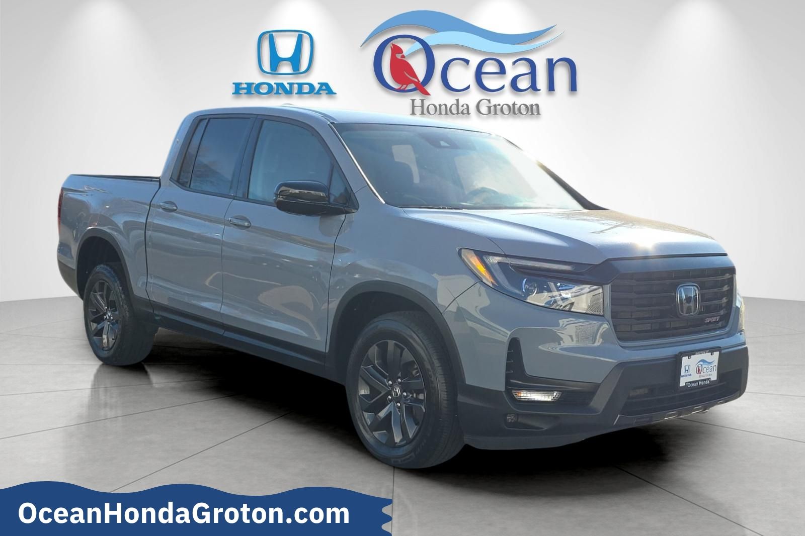 Sonic Gray Pearl 2023 Honda Ridgeline Sport AWD Pickup Truck All-Wheel Drive 9-Speed Automatic