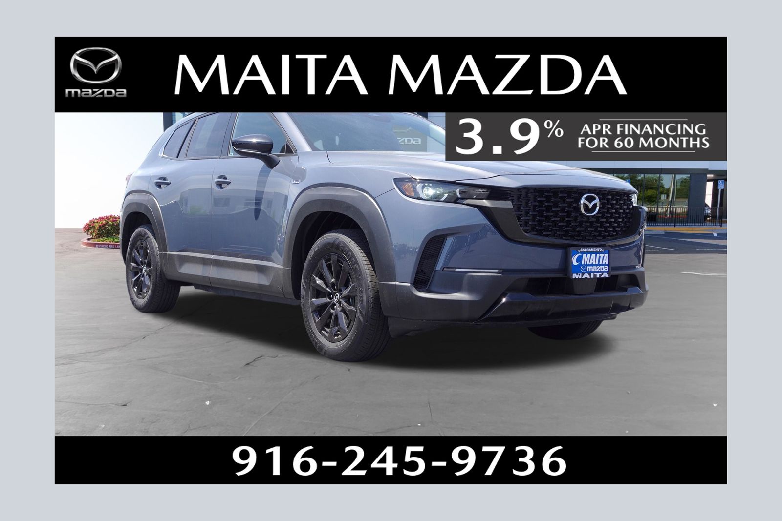 Polymetal Gray Metallic 2025 Mazda CX-50 Hybrid Premium AWD SUV / Crossover All-Wheel Drive Continuously Variable Transmission