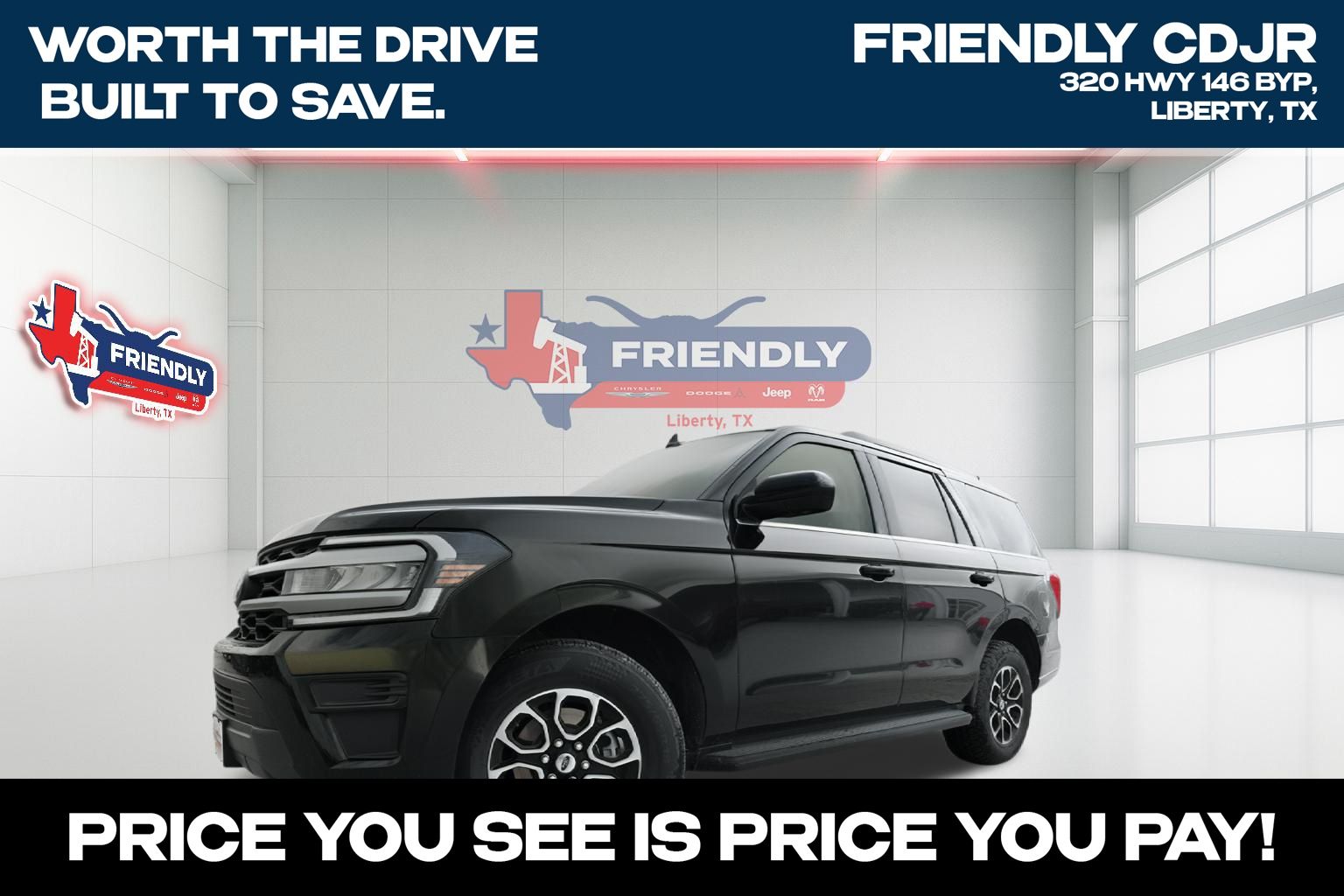 Black Metallic 2024 Ford Expedition XLT RWD SUV / Crossover 4X2 Automatic