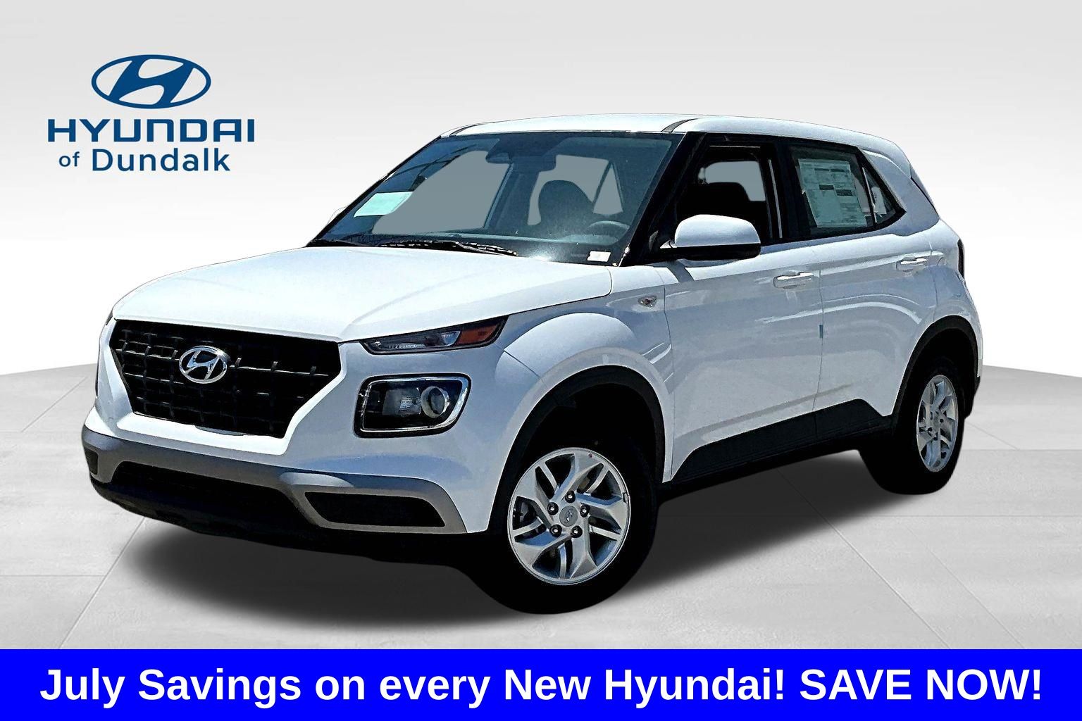 Lunar White 2026 Hyundai Venue SUV / Crossover Front-Wheel Drive Continuously Variable Transmission