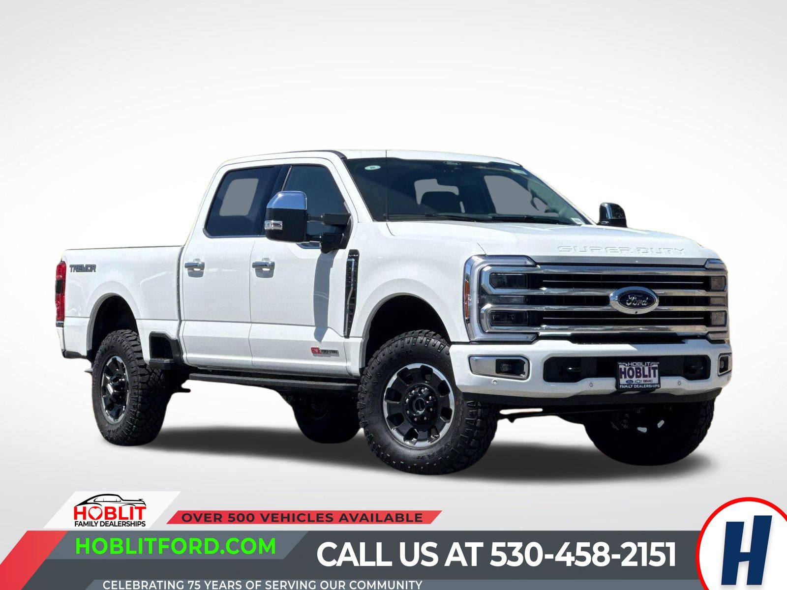 White Metallic 2026 Ford F-250 Super Duty Pickup Truck Four-Wheel Drive Automatic