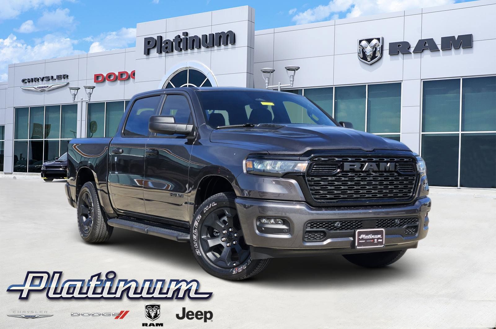 Gray (Granite Crystal Metallic Clearcoat) 2026 RAM 1500 Express Crew Cab 4WD Pickup Truck Four-Wheel Drive 8-Speed Automatic