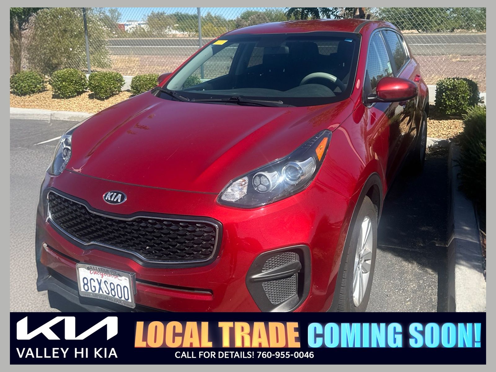 Hyper Red 2019 Kia Sportage SUV / Crossover Front-Wheel Drive 6-Speed Automatic Overdrive