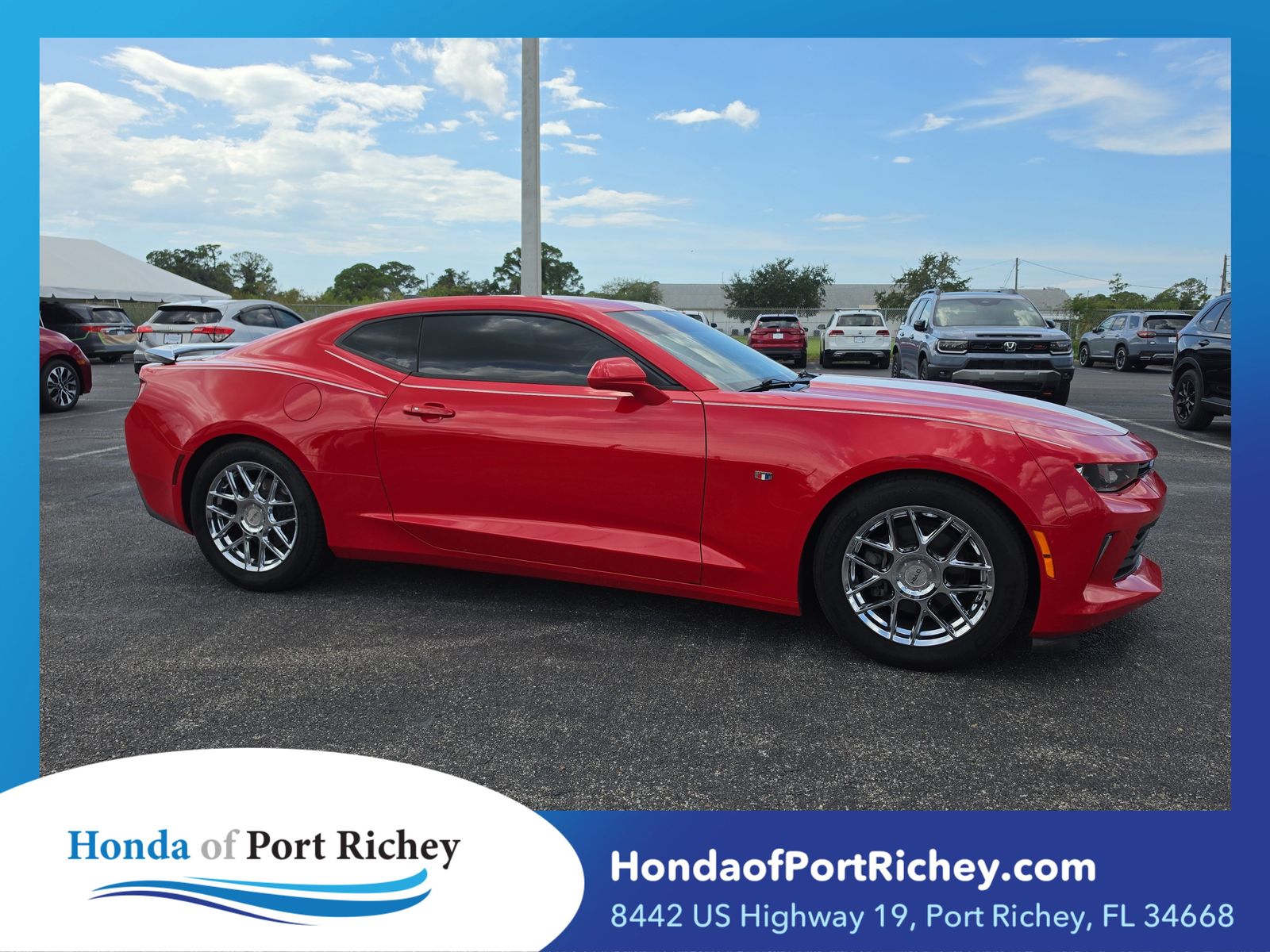 Red Hot 2017 Chevrolet Camaro Coupe Rear-Wheel Drive 8-Speed Automatic
