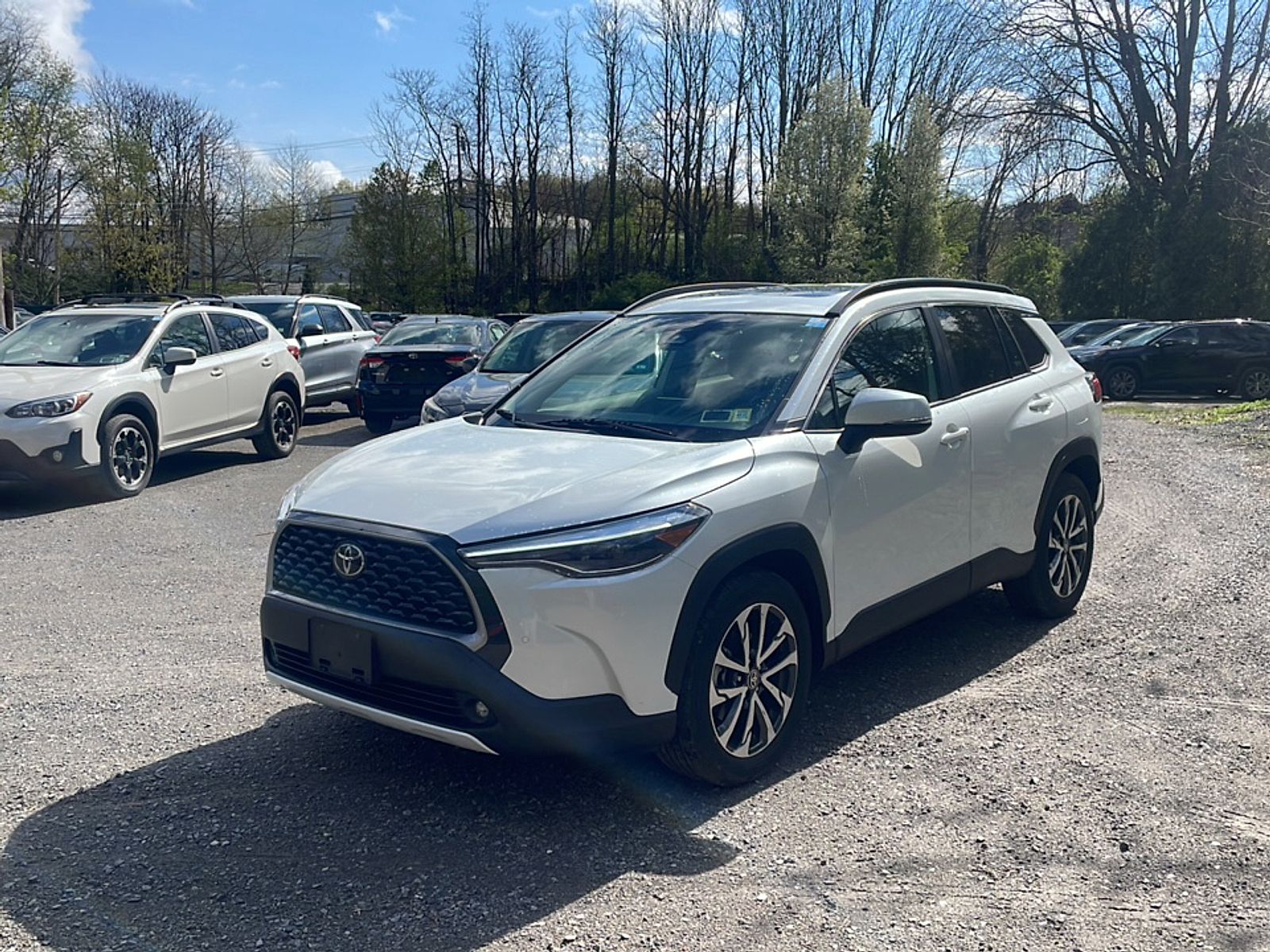 White (Wind Chill Pearl) 2023 Toyota Corolla Cross XLE AWD SUV / Crossover All-Wheel Drive Continuously Variable Transmission