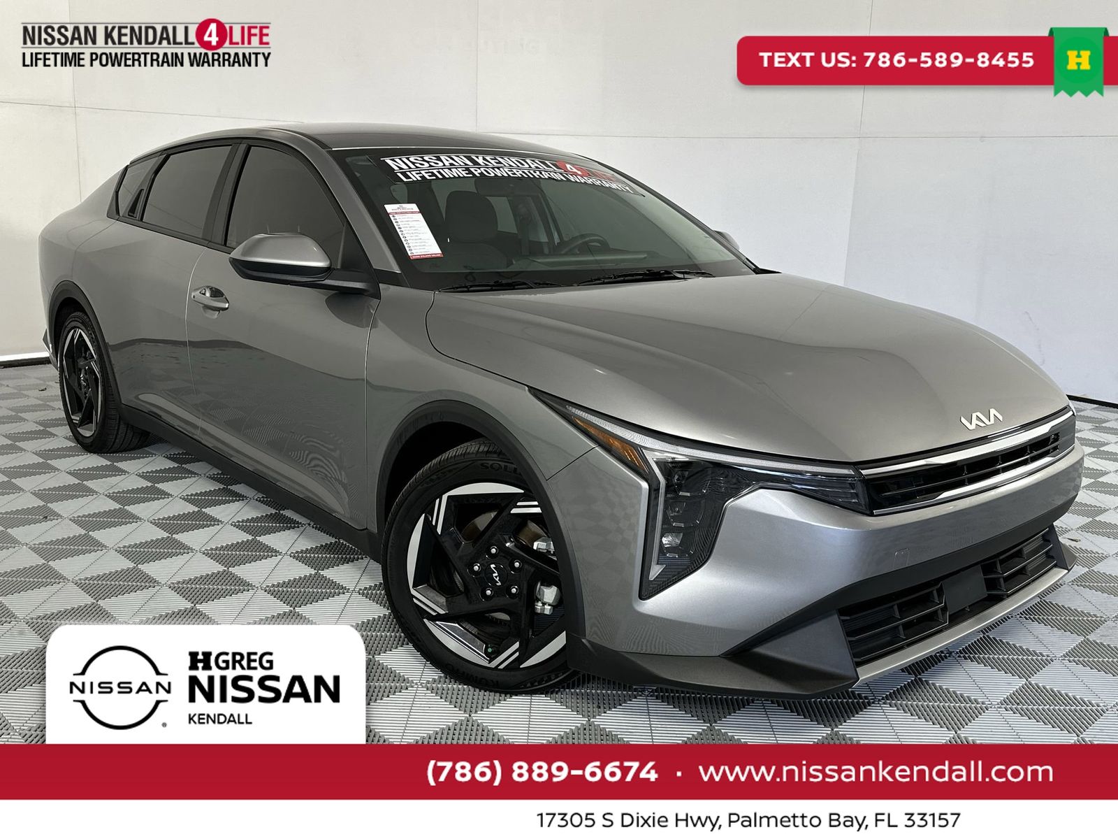 Steel Gray 2025 Kia K4 EX FWD Sedan Front-Wheel Drive Continuously Variable Transmission