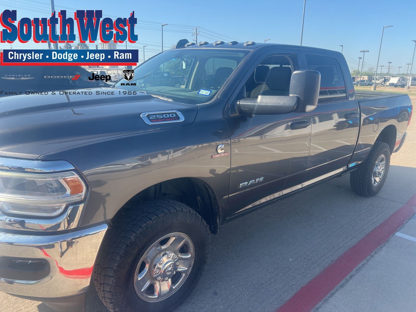 Gray (Granite Crystal Metallic Clearcoat) 2019 RAM 2500 Tradesman Crew Cab 4WD Pickup Truck Four-Wheel Drive 6-Speed Automatic