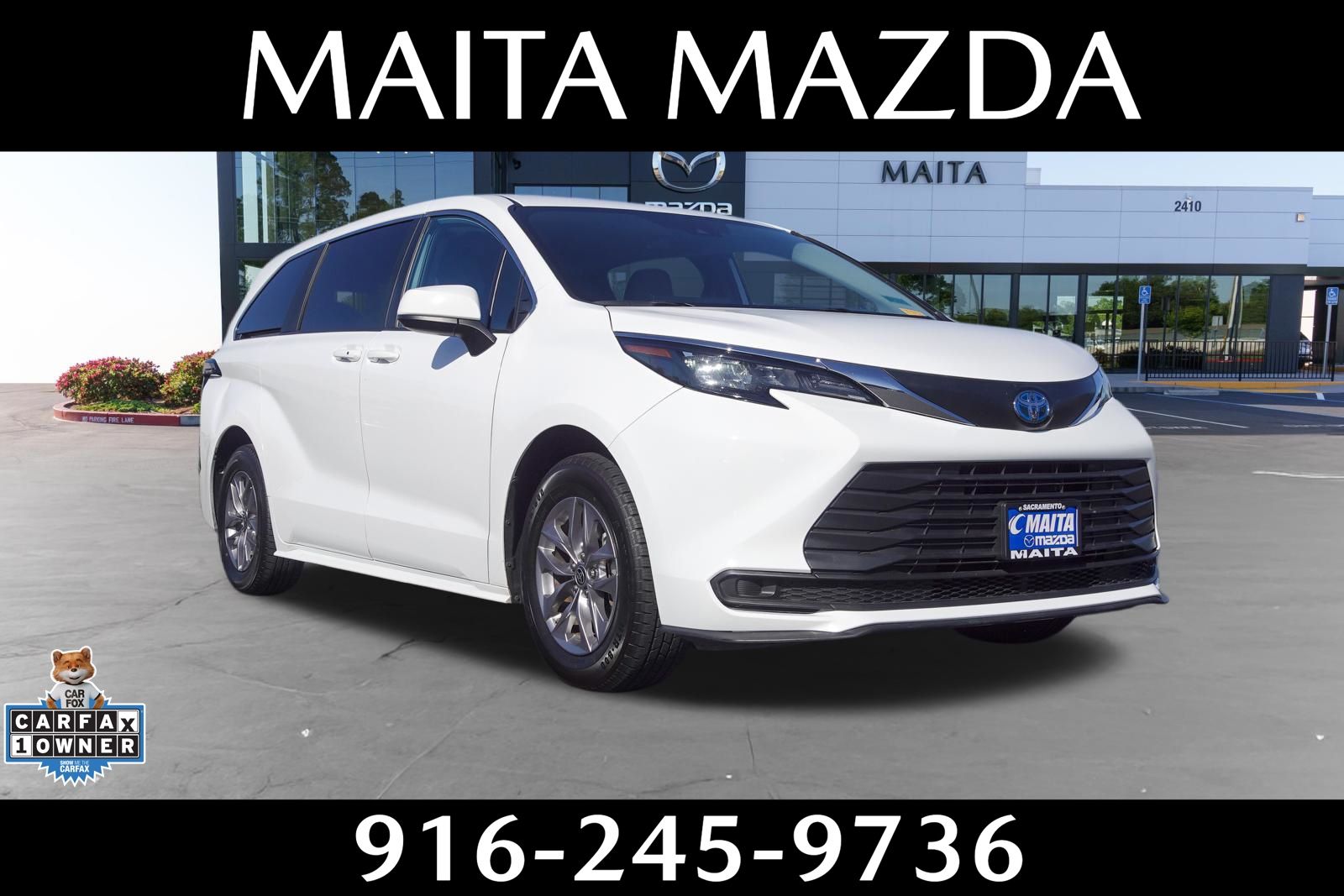 Ice Cap 2025 Toyota Sienna Minivan Front-Wheel Drive Continuously Variable Transmission