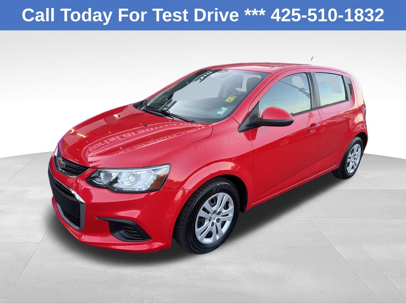 Red Hot 2020 Chevrolet Sonic Hatchback Front-Wheel Drive 6-Speed Automatic