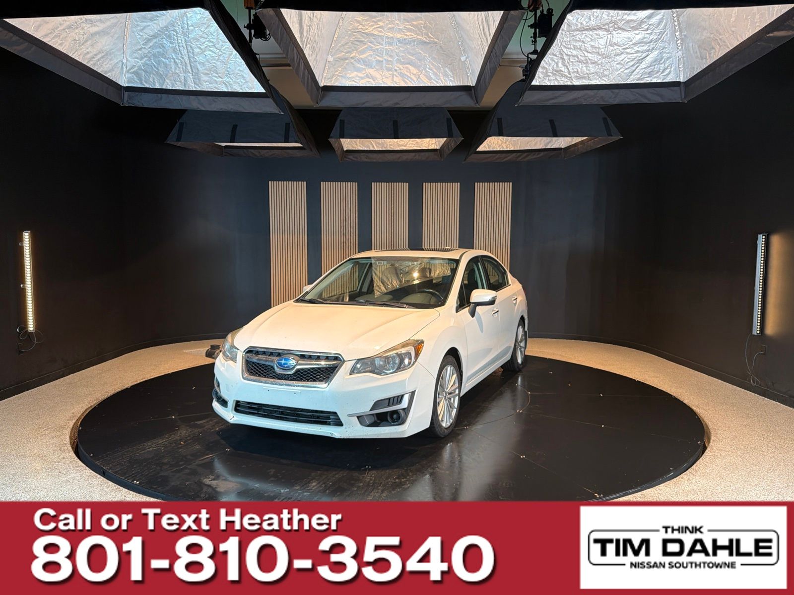 Crystal White Pearl 2016 Subaru Impreza Sedan All-Wheel Drive Automatic