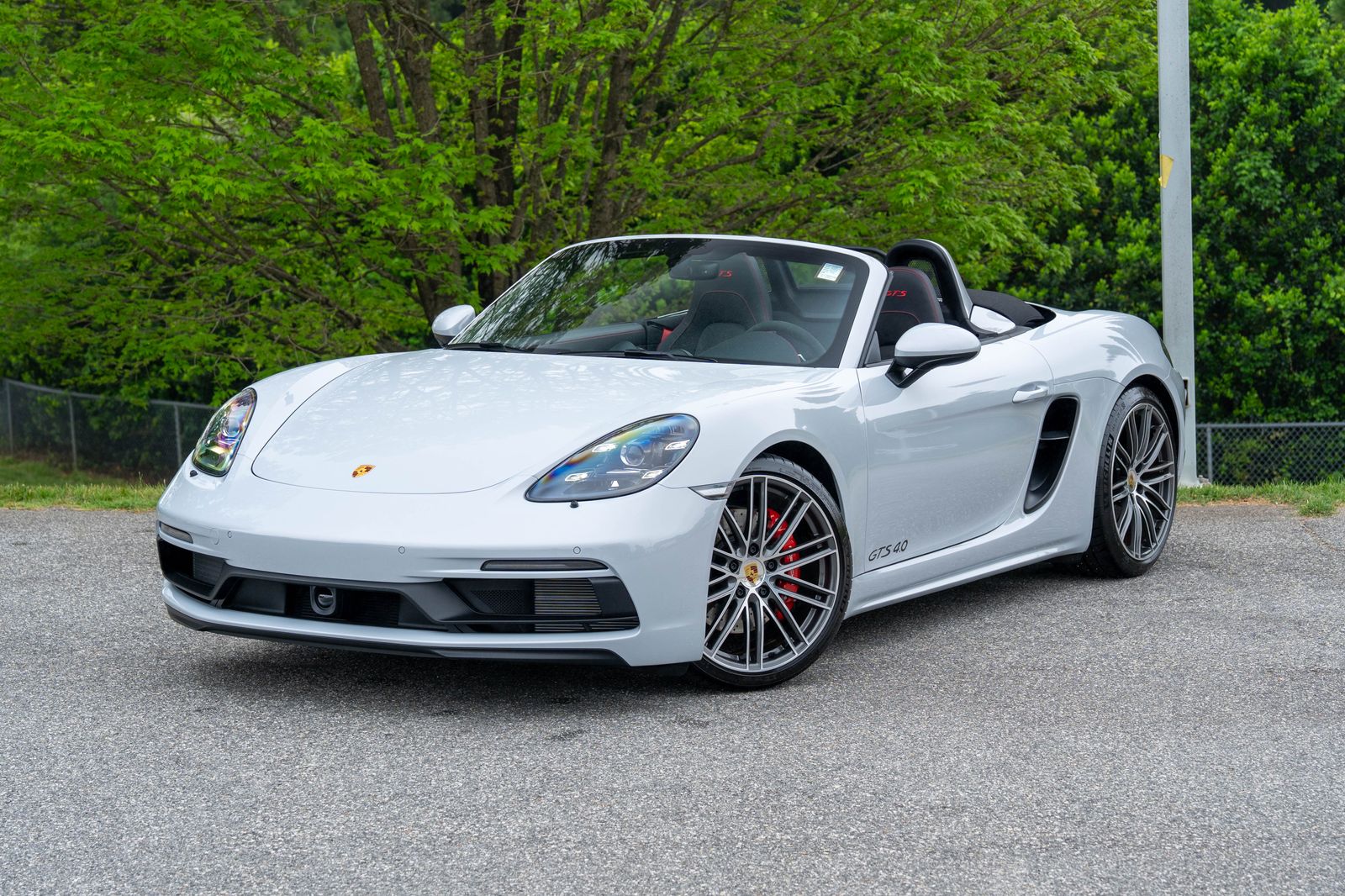Ice Gray Metallic 2025 Porsche 718 Boxster GTS 4.0 RWD Convertible Rear-Wheel Drive 7-Speed Automatic