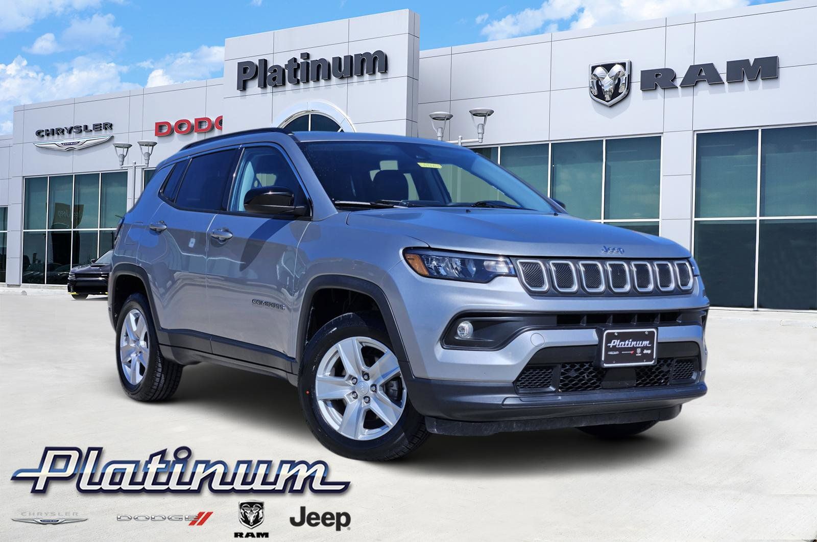 Billet Silver Metallic Clearcoat 2022 Jeep Compass Latitude 4WD SUV / Crossover Four-Wheel Drive 9-Speed Automatic