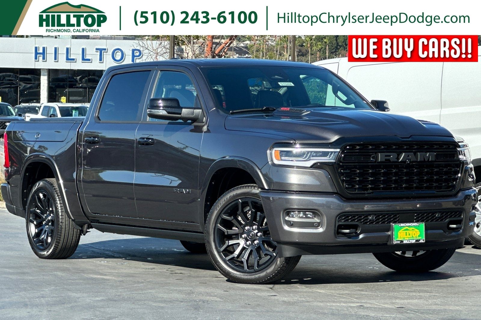 Crystal Metallic 2026 RAM 1500 Limited Crew Cab 4WD Pickup Truck Four-Wheel Drive 8-Speed Automatic