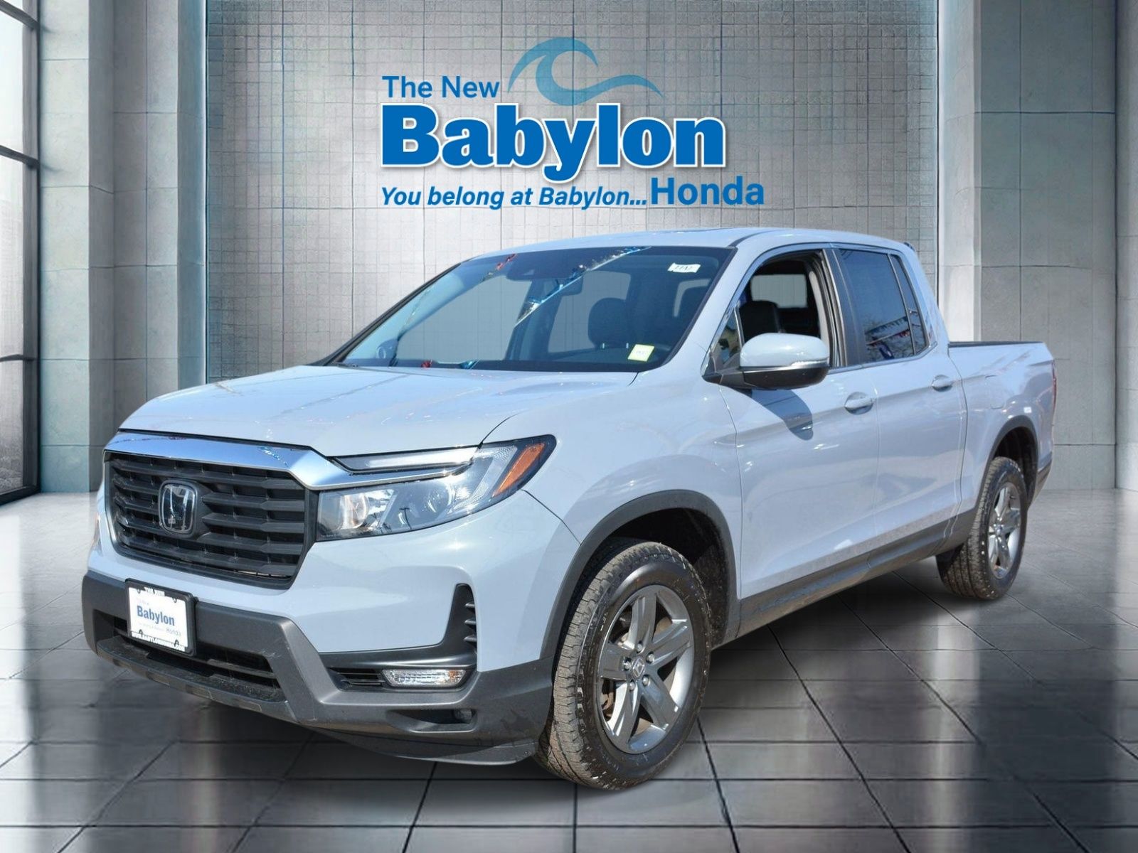 Gray (Modern Steel) 2023 Honda Ridgeline RTL AWD Pickup Truck All-Wheel Drive 9-Speed Automatic