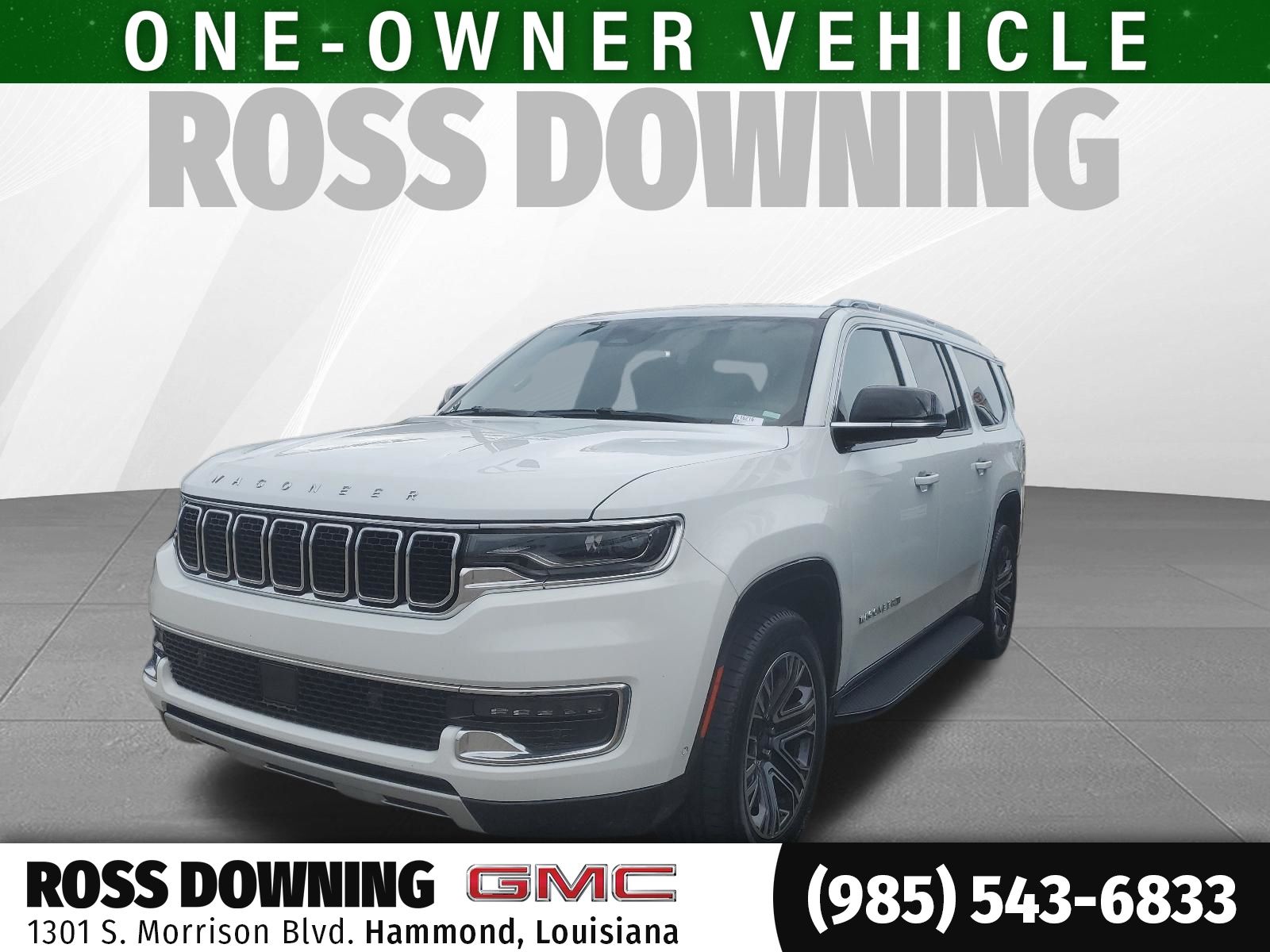 2024 Jeep Wagoneer L Series II White at Ross Downing Chevrolet