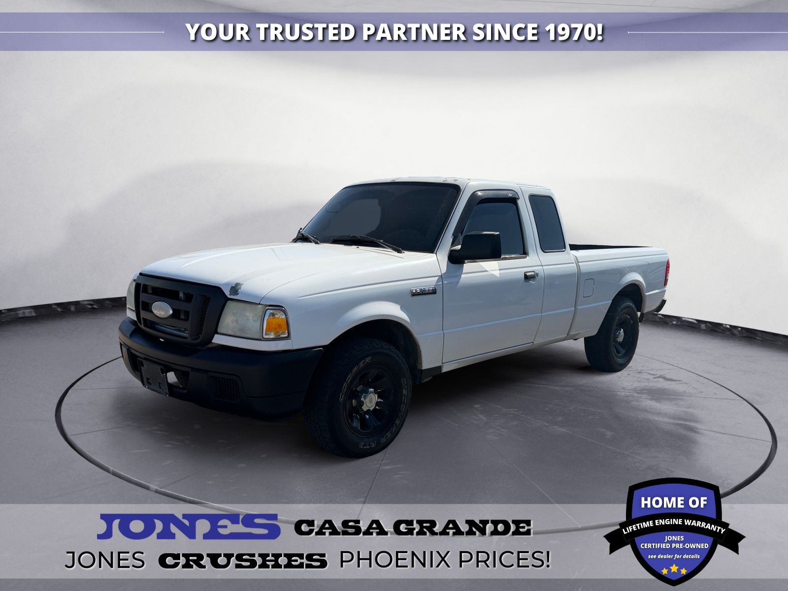 Oxford White Clearcoat 2007 Ford Ranger Pickup Truck Rear-Wheel Drive 5-Speed Automatic Overdrive