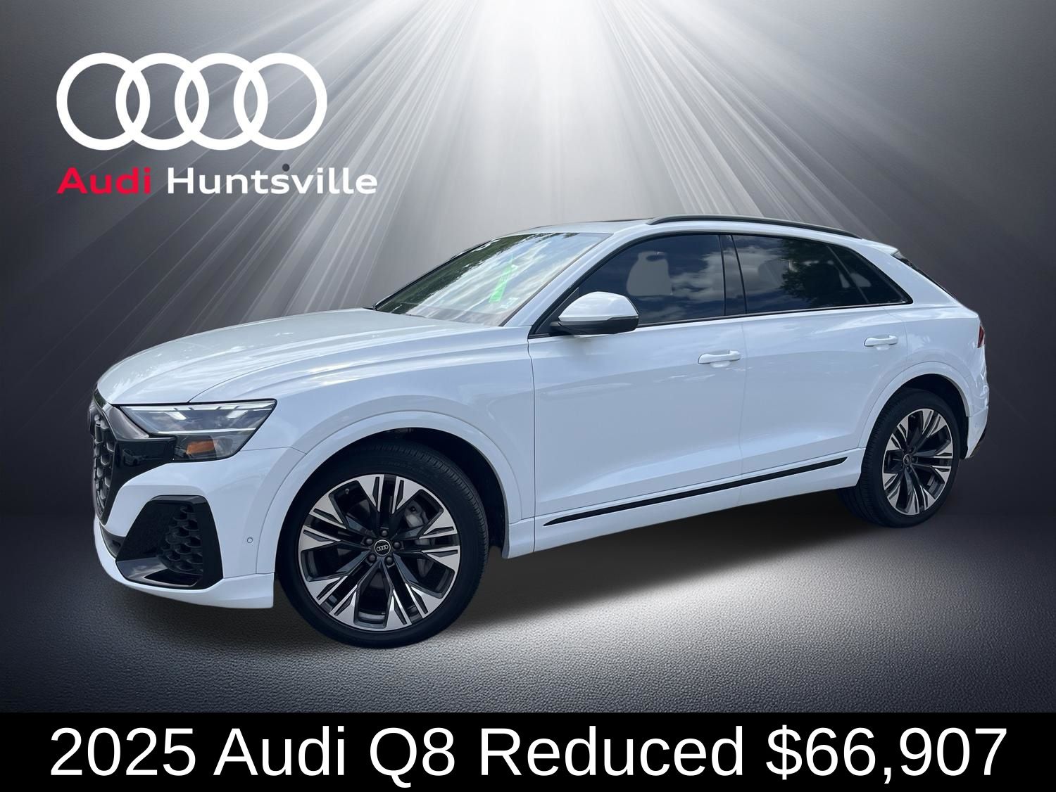 Glacier White Metallic 2025 Audi Q8 quattro Premium Plus 55 TFSI SUV / Crossover All-Wheel Drive 8-Speed Automatic