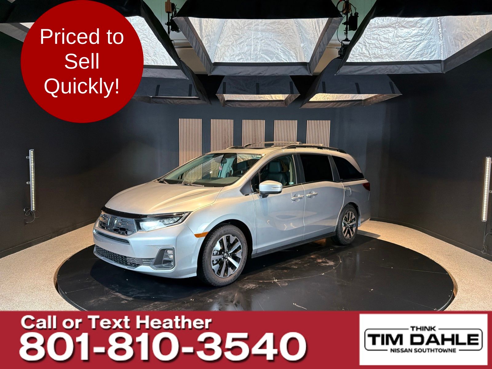 Silver 2025 Honda Odyssey Minivan Front-Wheel Drive Automatic