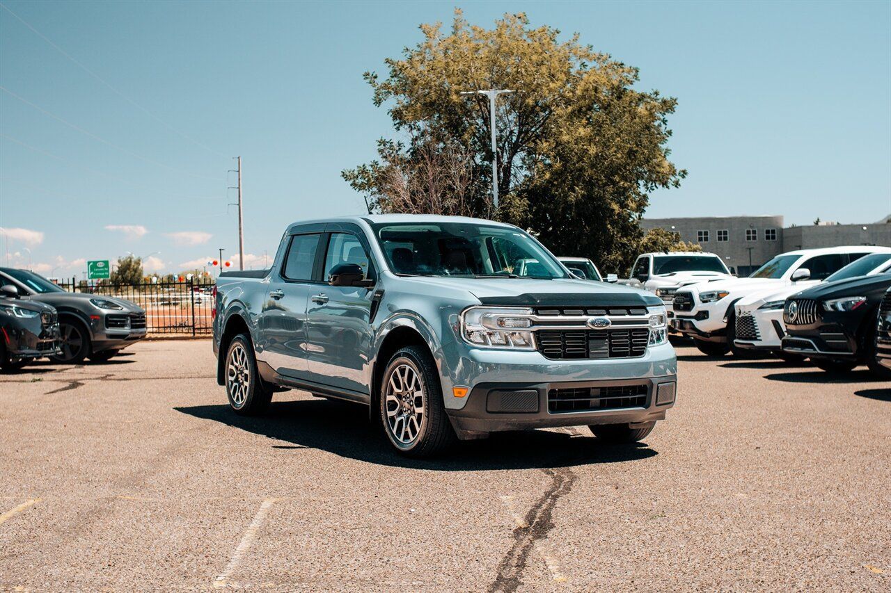 Blue (Azure Gray Metallic) 2024 Ford Maverick Pickup Truck Front-Wheel Drive Continuously Variable Transmission