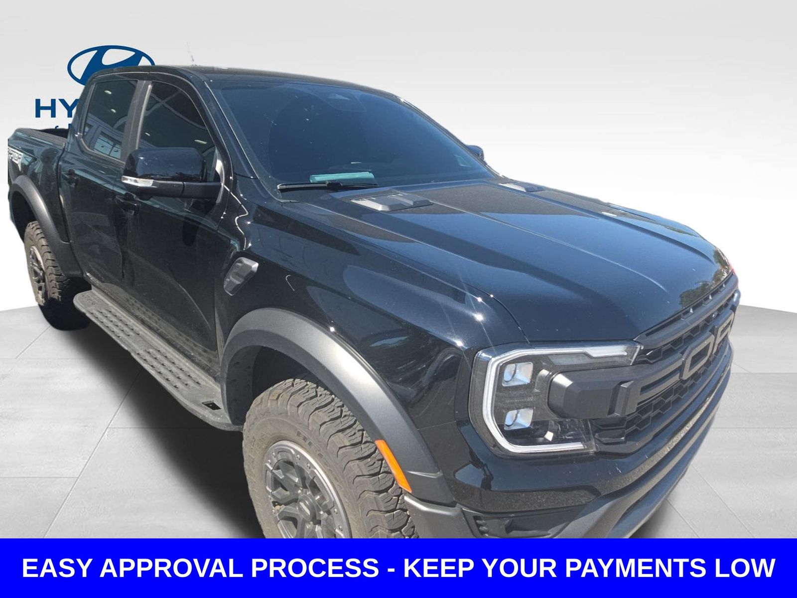 Shadow Black 2025 Ford Ranger Raptor SuperCrew 4WD Pickup Truck Four-Wheel Drive Automatic