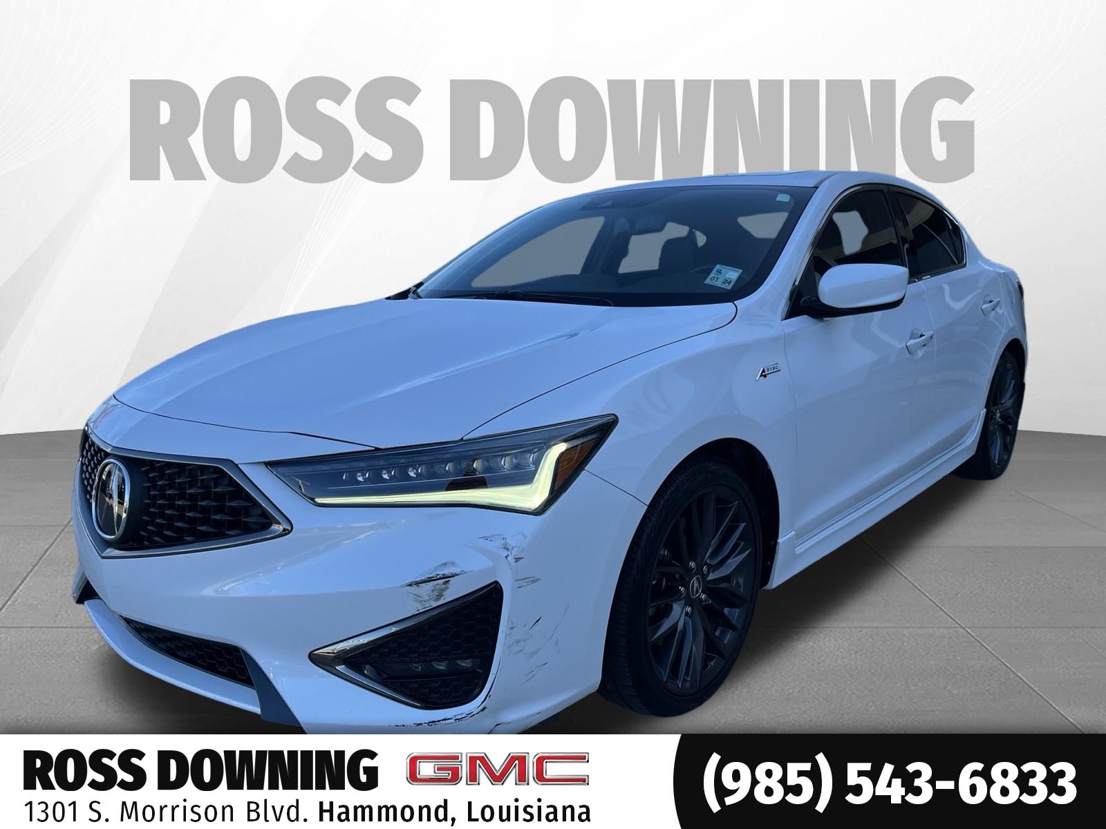 White 2022 Acura ILX Sedan Front-Wheel Drive 8-Speed Dual Clutch