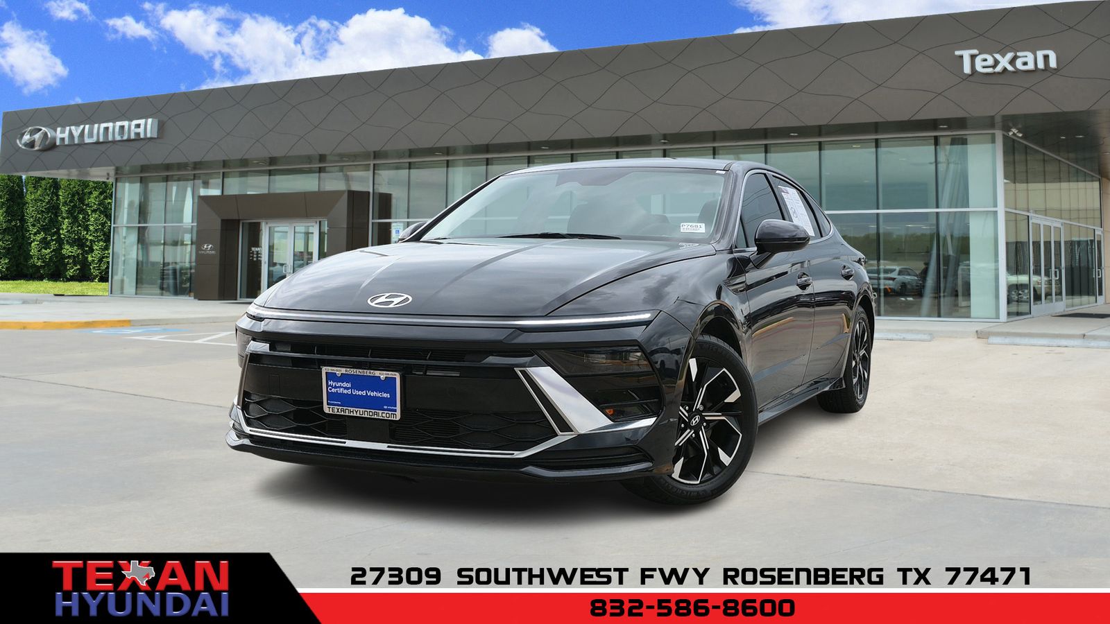 Blue 2024 Hyundai Sonata SEL FWD Sedan Front-Wheel Drive 8-Speed Automatic