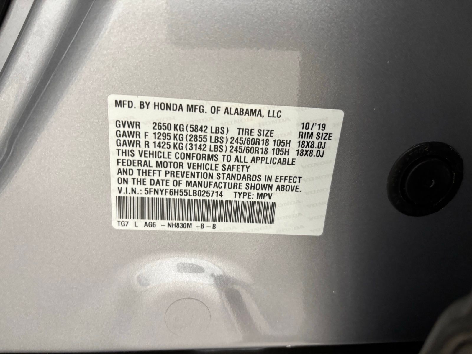 Used Car 2020 Honda Pilot  Ex-l For Sale Under $25,000 In Austin, Texas