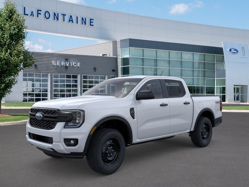 Oxford White 2026 Ford Ranger XL SuperCrew 4WD Pickup Truck Four-Wheel Drive Automatic