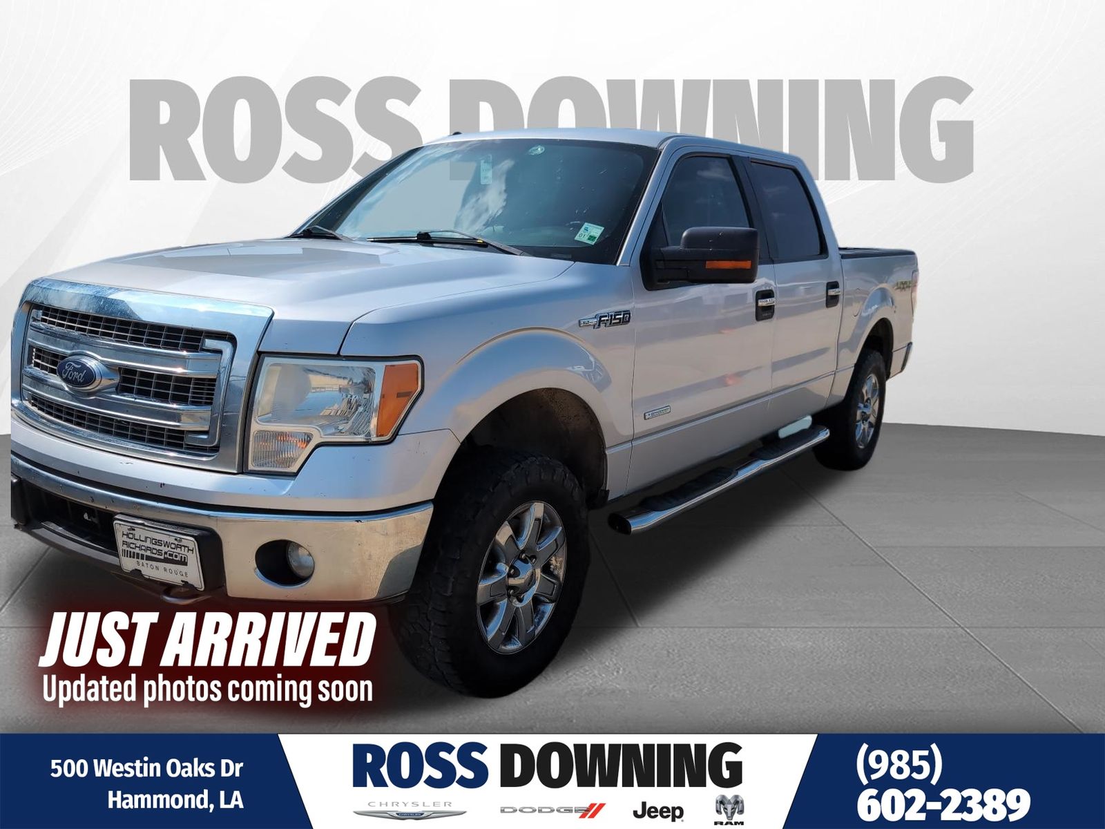 Silver 2014 Ford F-150 XLT SuperCrew 4WD Pickup Truck Four-Wheel Drive 6-Speed Automatic
