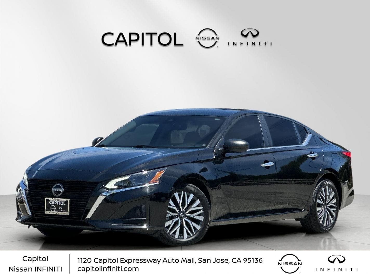 Super Black 2025 Nissan Altima Sedan Front-Wheel Drive Continuously Variable Transmission