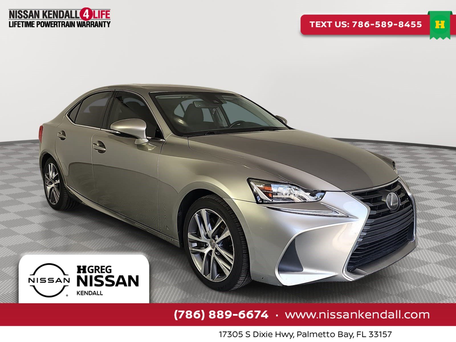 Silver 2020 Lexus IS Sedan Rear-Wheel Drive 8-Speed Dual Clutch