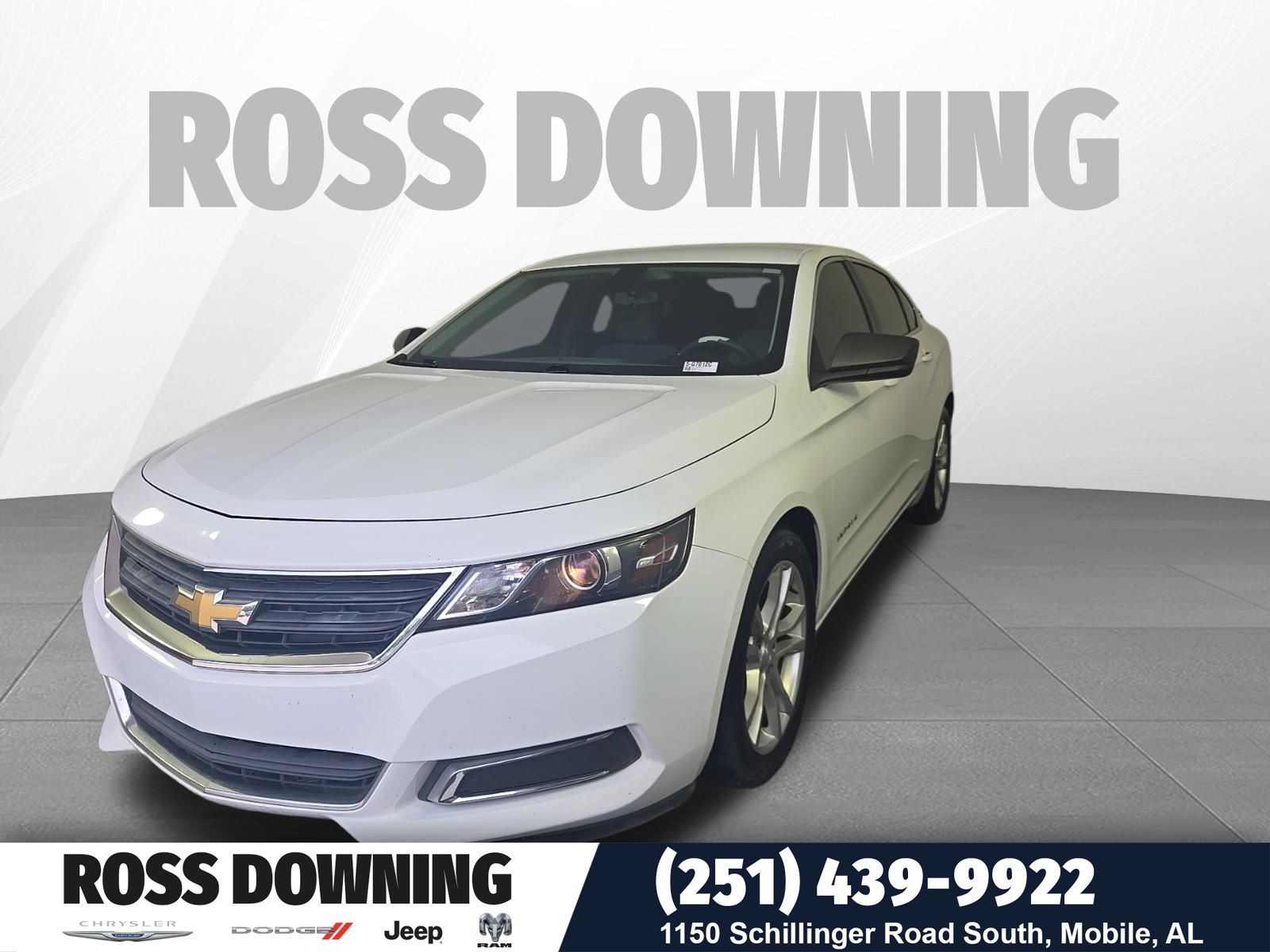 Summit White 2015 Chevrolet Impala Sedan Front-Wheel Drive 6-Speed Automatic