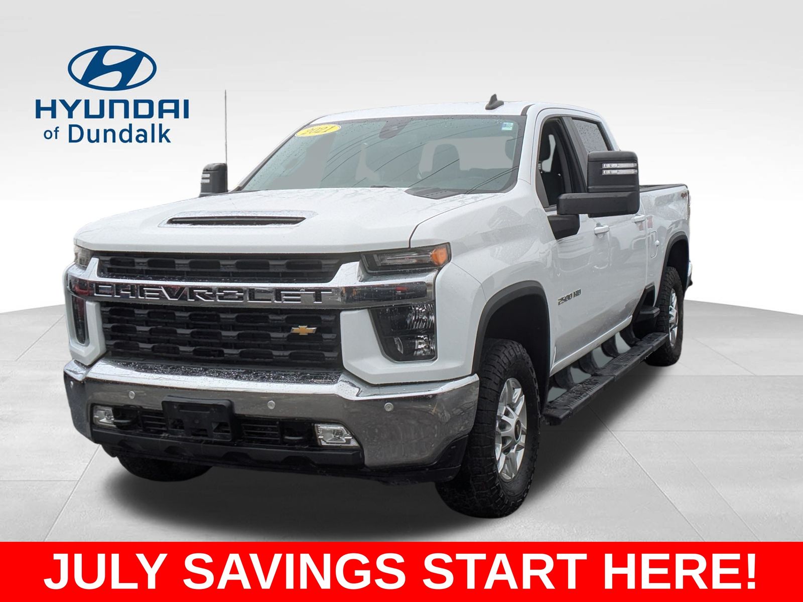 Summit White 2021 Chevrolet Silverado 2500HD Pickup Truck Four-Wheel Drive 6-Speed Automatic