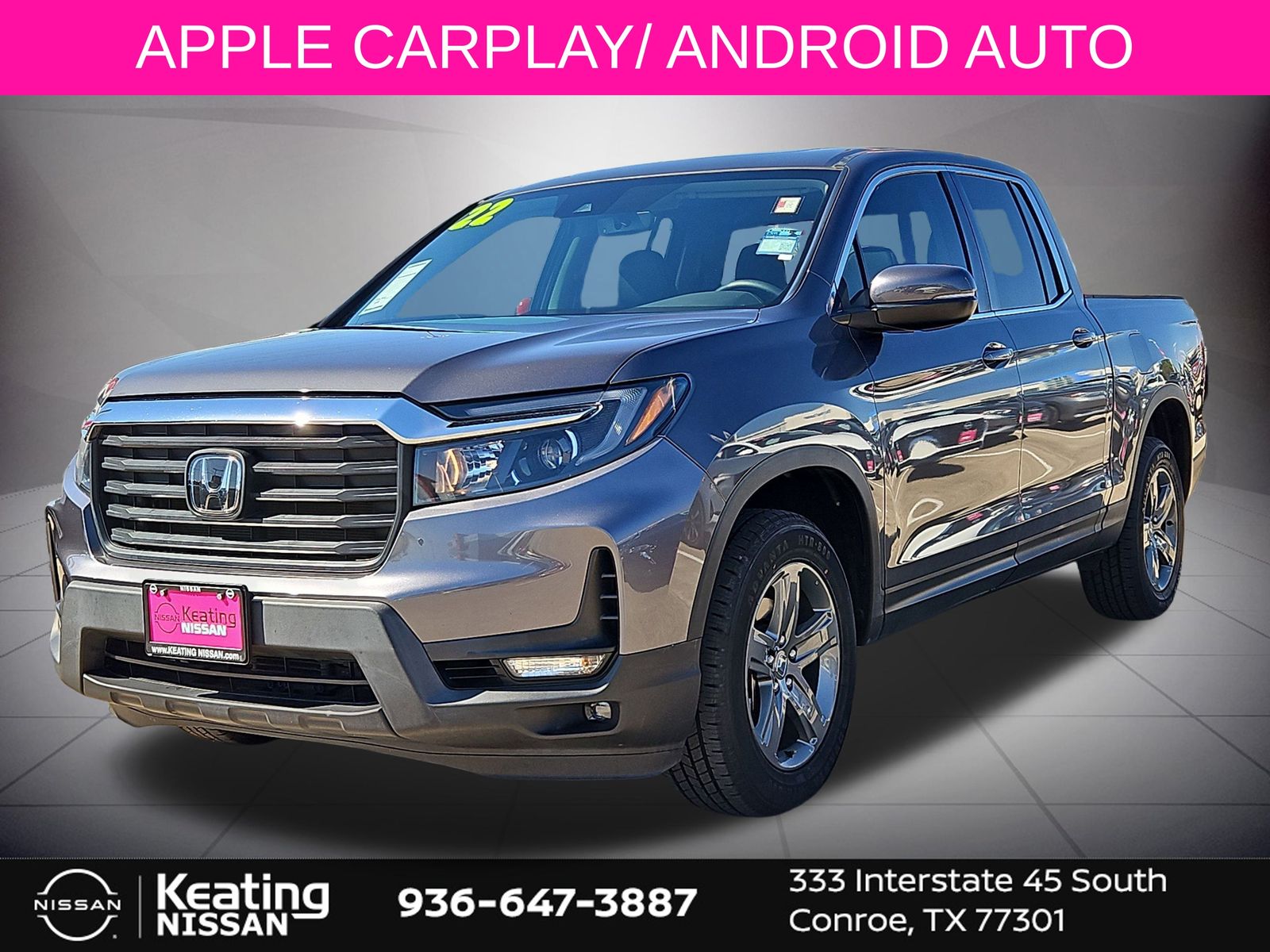 2022 Honda Ridgeline RTL Gray at AutoSavvy Houston Southwest