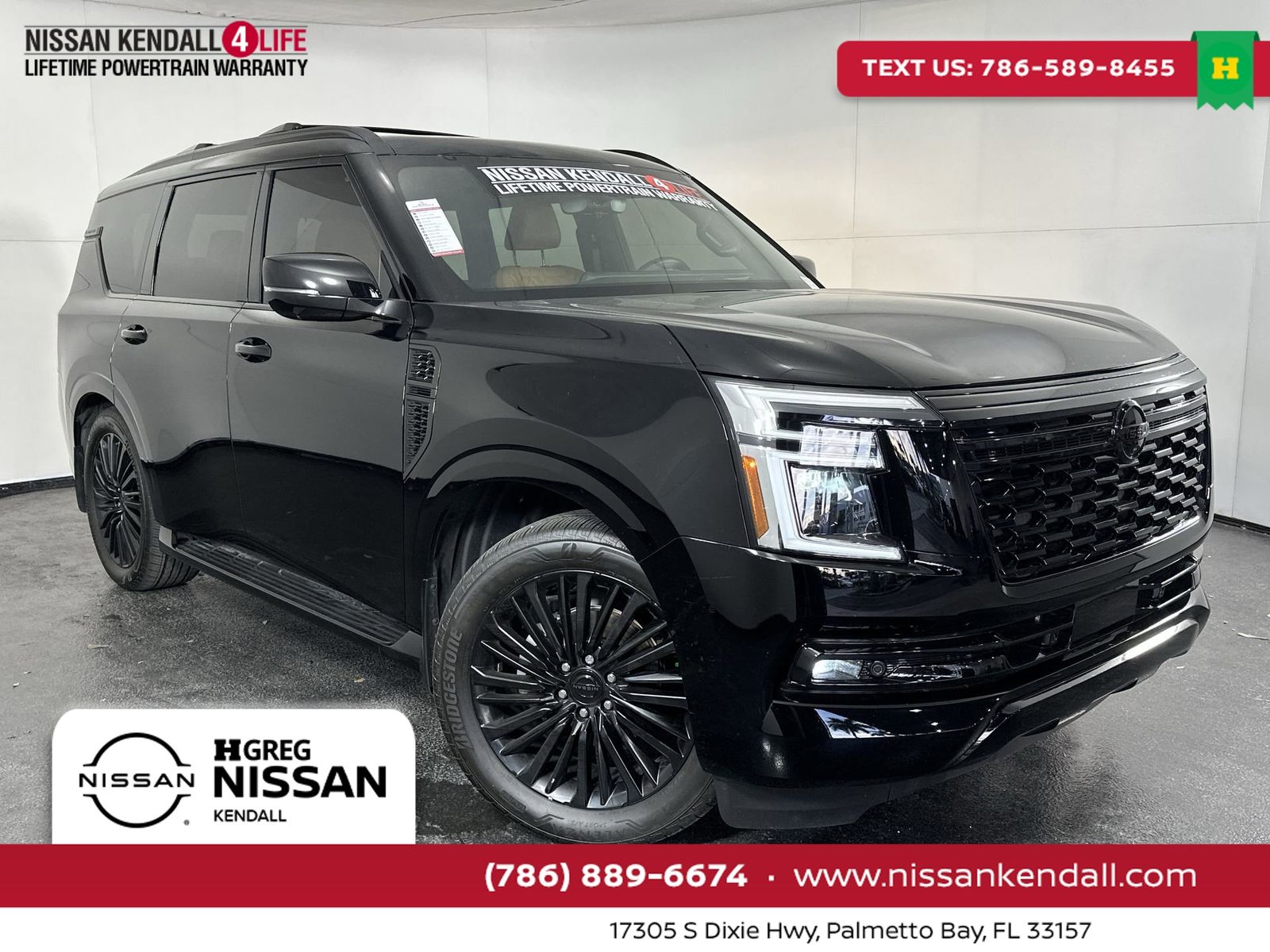 Super Black 2025 Nissan Armada Platinum Reserve RWD SUV / Crossover 4X2 9-Speed Automatic