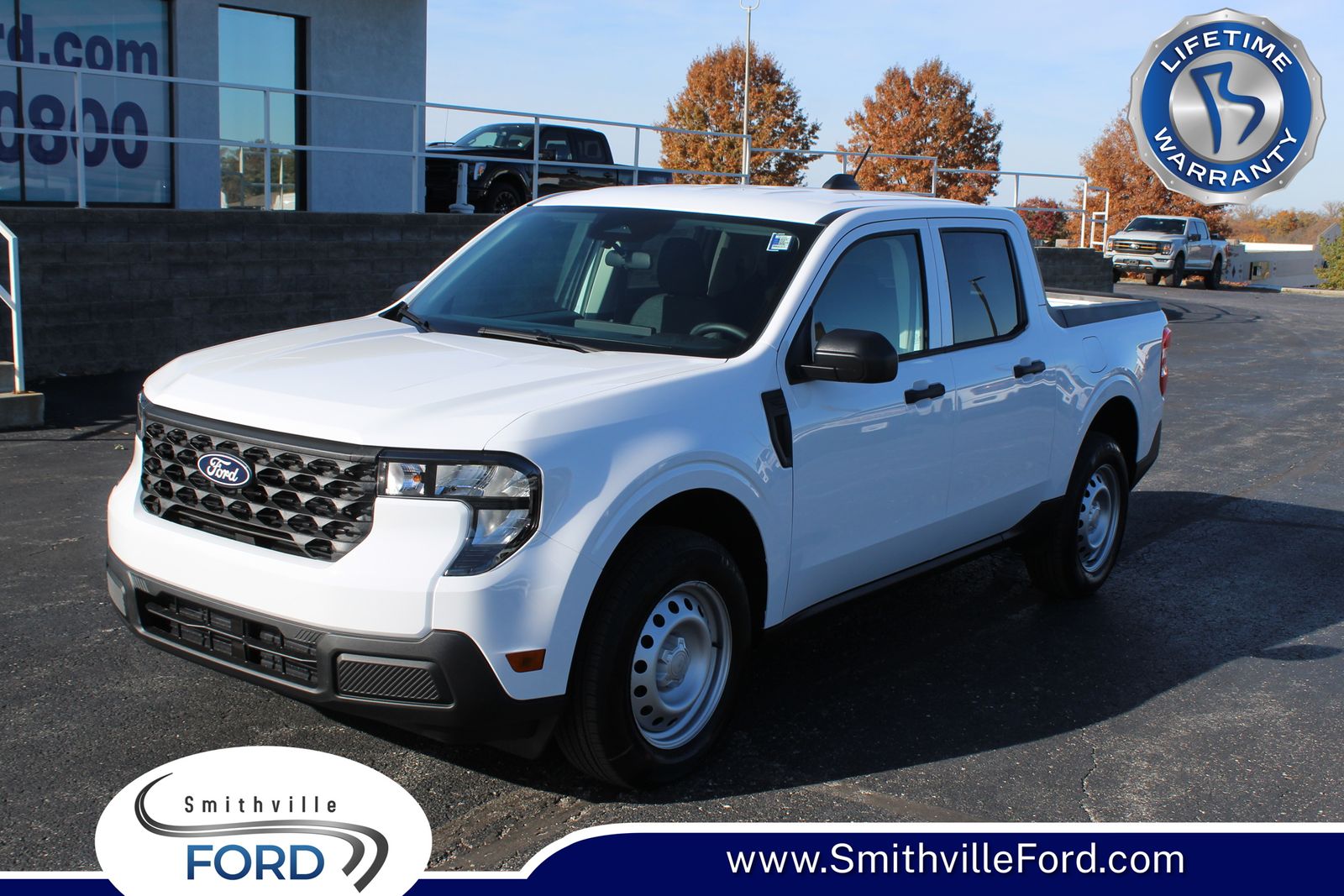Oxford White 2025 Ford Maverick XL SuperCrew AWD Pickup Truck All-Wheel Drive Continuously Variable Transmission