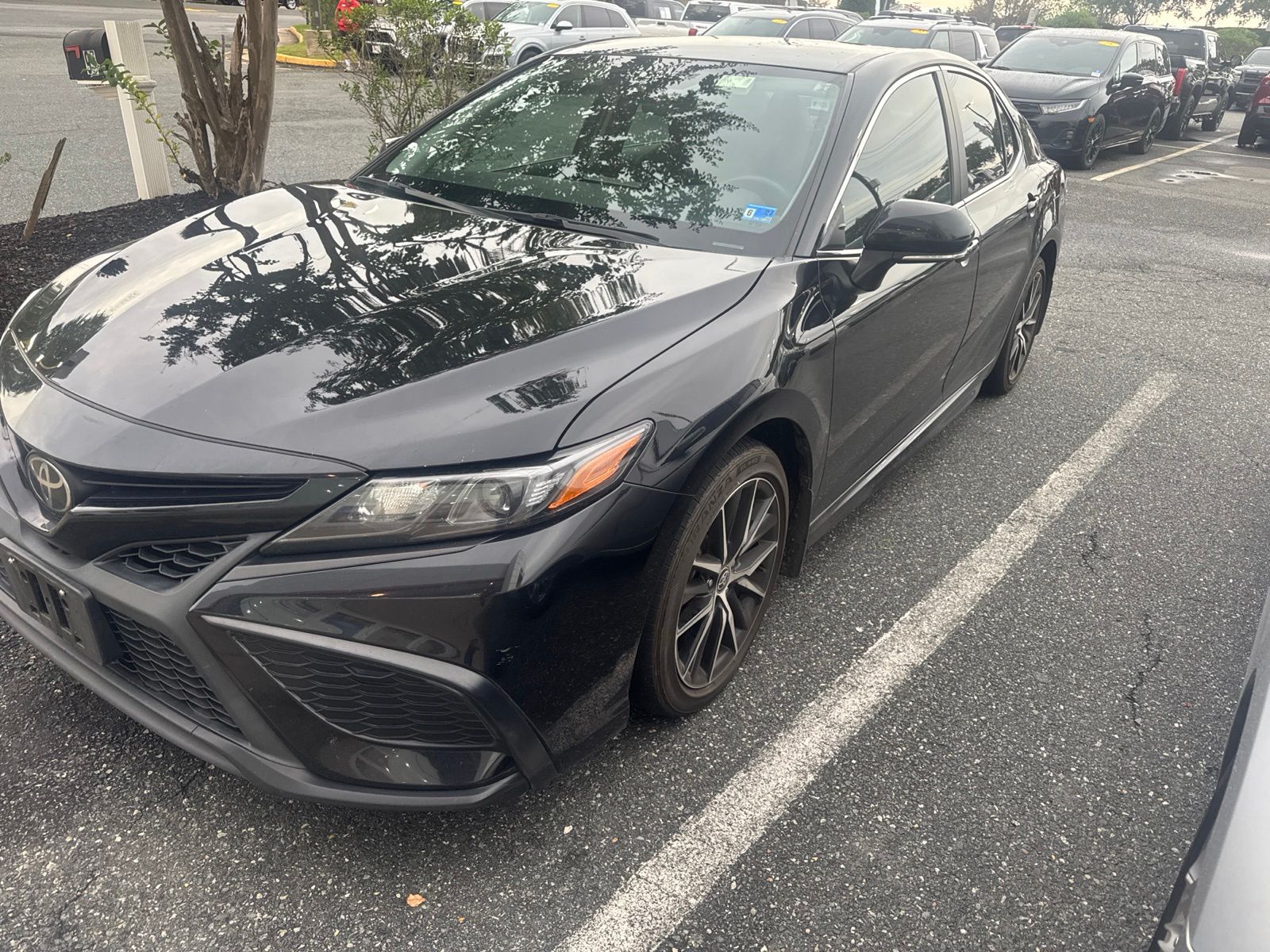 Used 2024 Black Toyota SE image 3