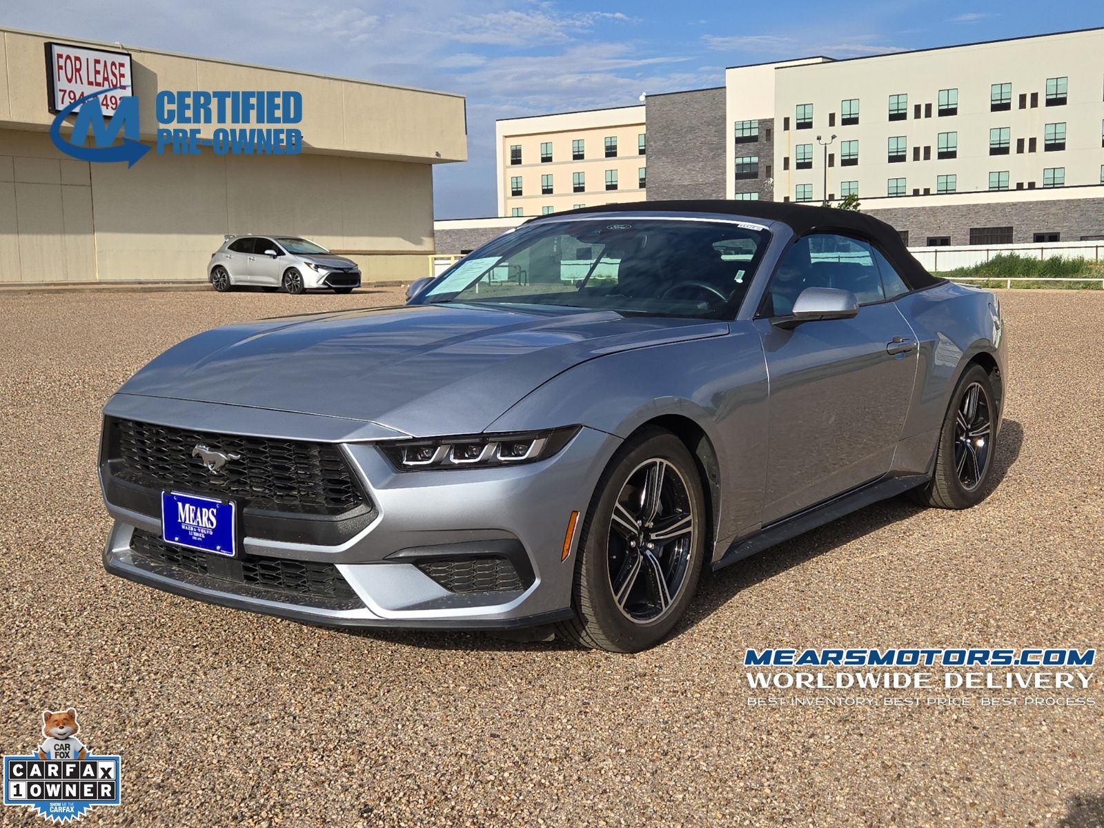 Iconic Silver Metallic 2025 Ford Mustang Convertible Rear-Wheel Drive Automatic