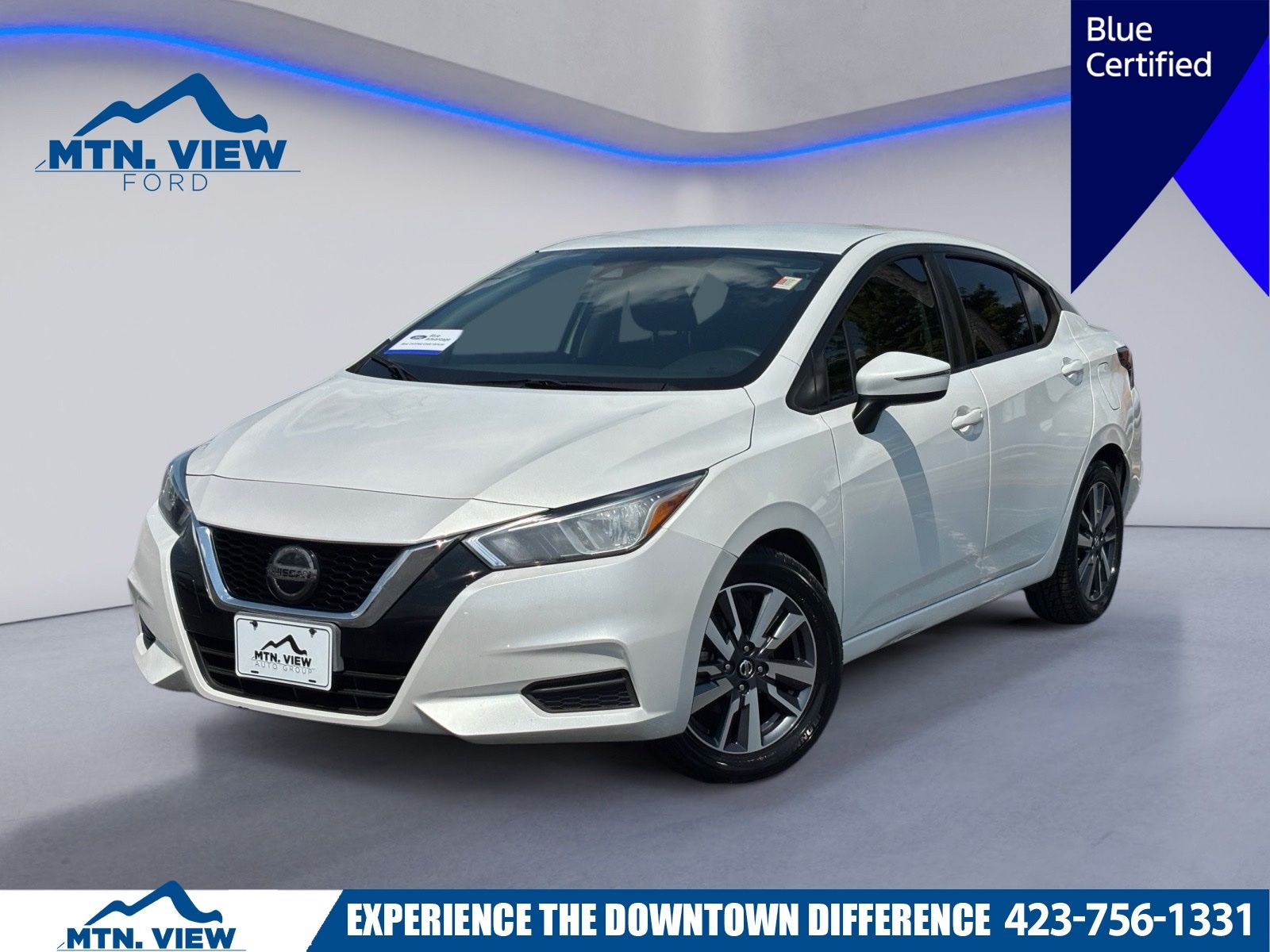 Aspen White TriCoat Pearl 2020 Nissan Versa Sedan Front-Wheel Drive Continuously Variable Transmission